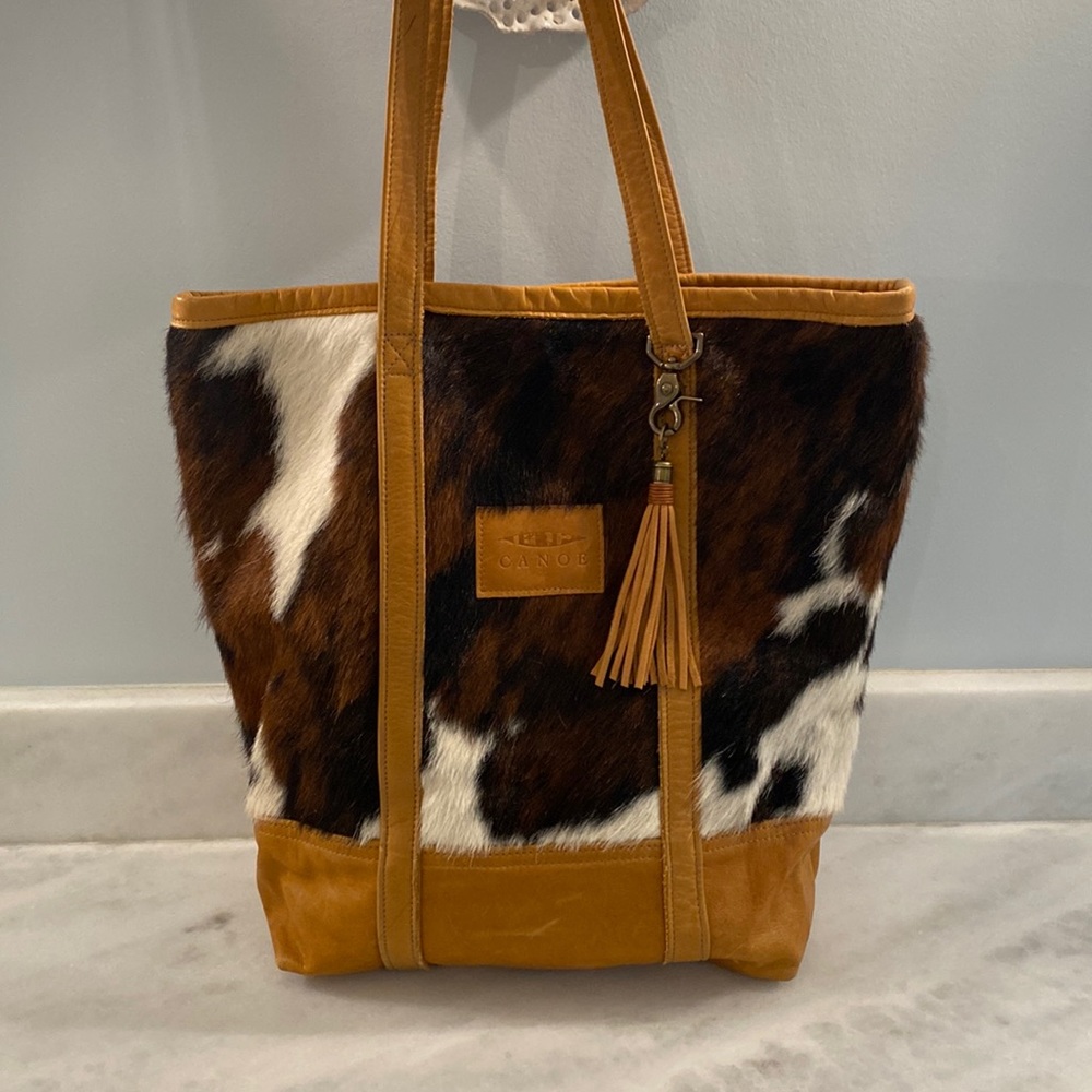 Canoe Leather & Cowhide Tote